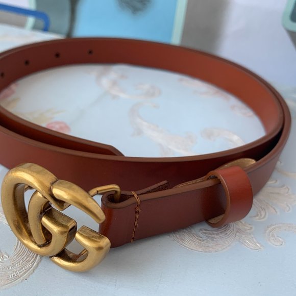 A Double G buckle belt made in our unfinished fade main image 7